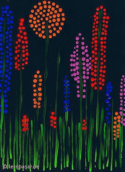 Рисование ватными палочками