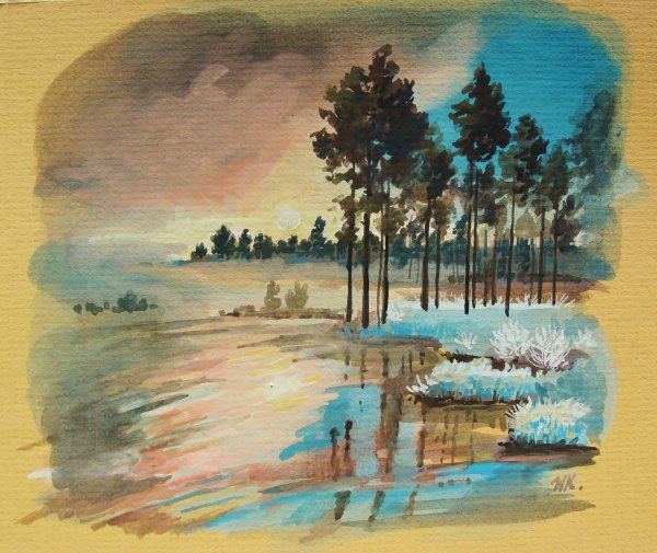 Живопись на картоне