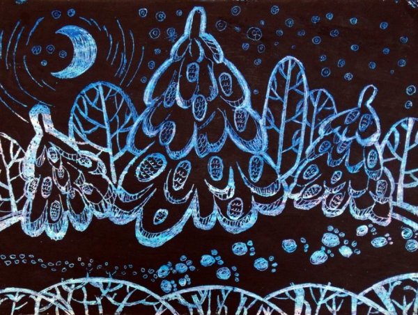 Граттаж процарапывание