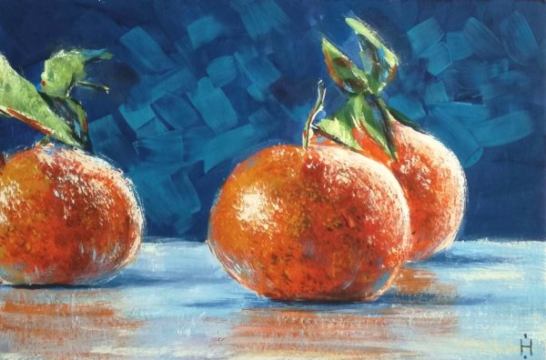 Мандарин гуашью