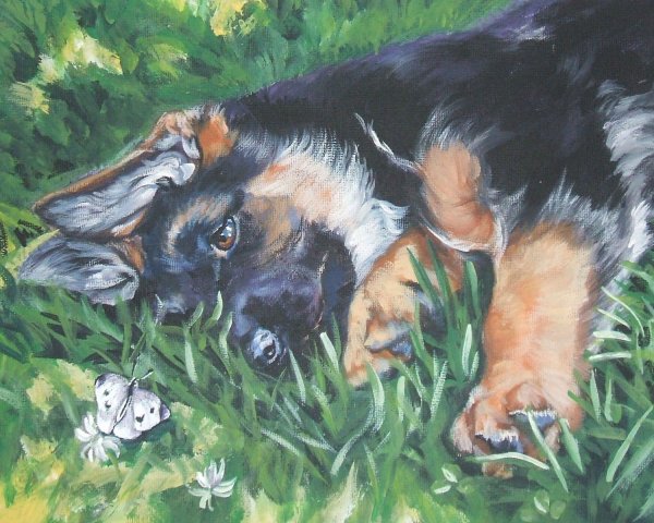 Немецкая овчарка Мухтар арт