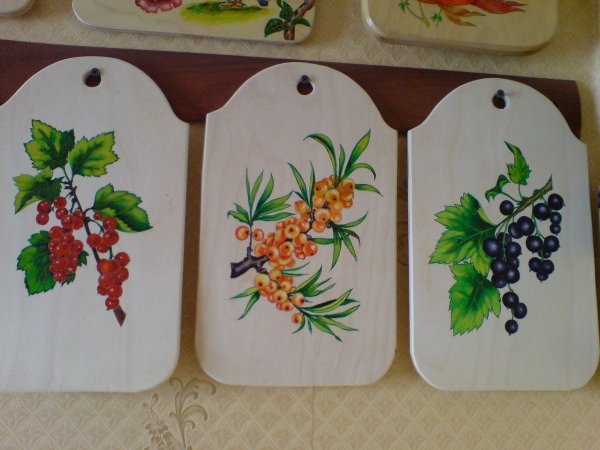Роспись разделочных досок своими руками