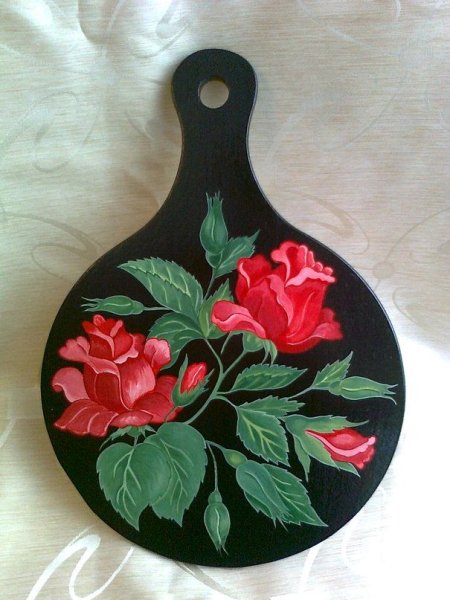 Роспись по разделочной доске