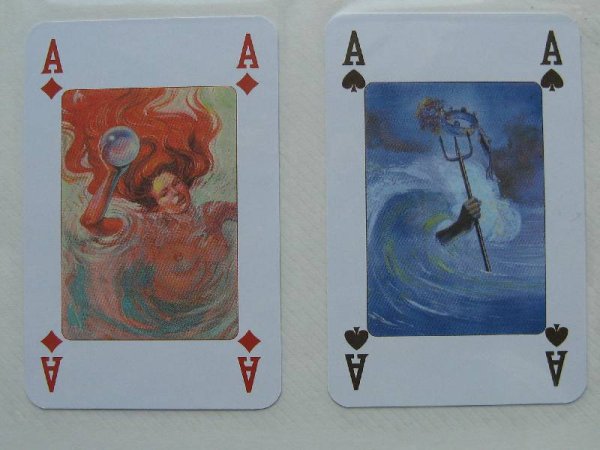 Игральные карты с русалкой