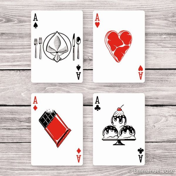 Идеи для рисунков на картах игральных