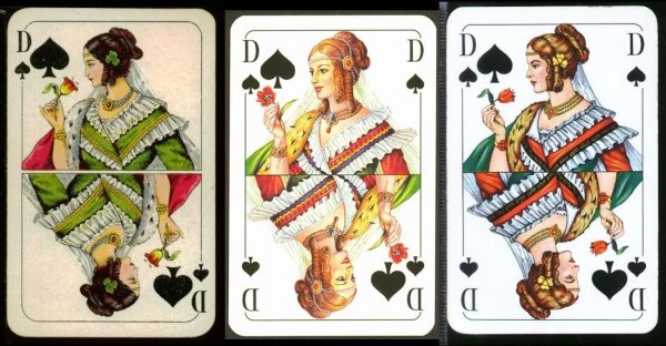 Рисунки на картах игральных разрисованные