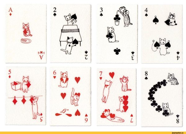 Раскрашенные карты игральные