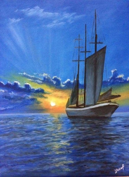 Композиция морского пейзажа