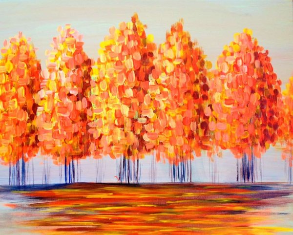 Живопись мастихином пуантилизм