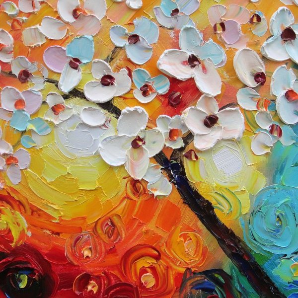 Живопись мастихином пуантилизм