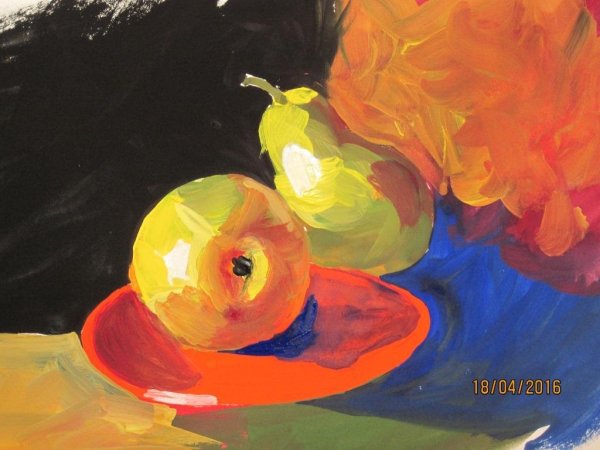 Животные гуашью