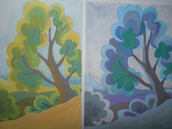 Декоративный натюрморт разбеленный колорит