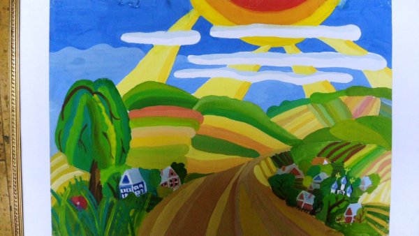 Декоративная композиция на тему лето