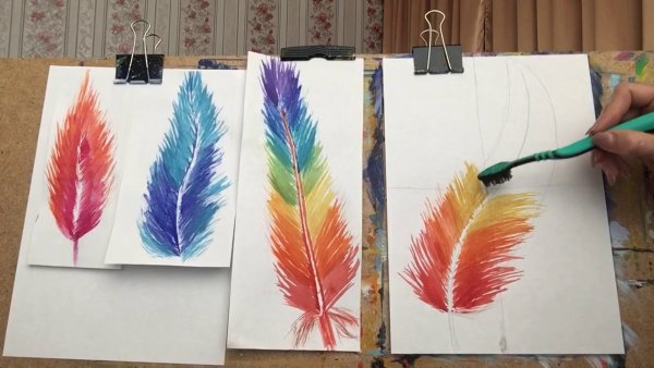 Зубная щетка рисунок