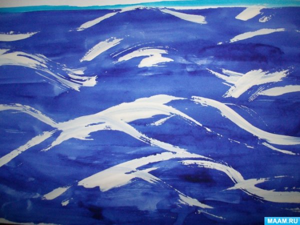 Рисование в старшей группе на тему море