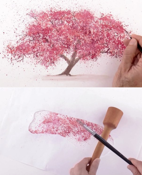 Техника набрызг