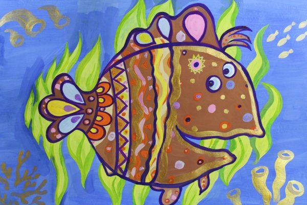 Декоративные рыбки рисунки