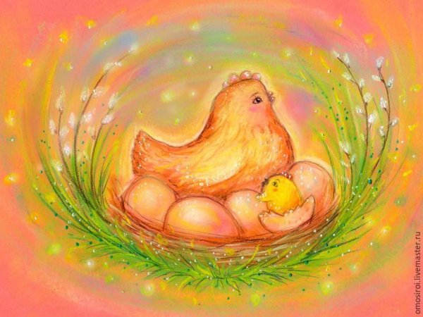 Рисование для детей цыпленок