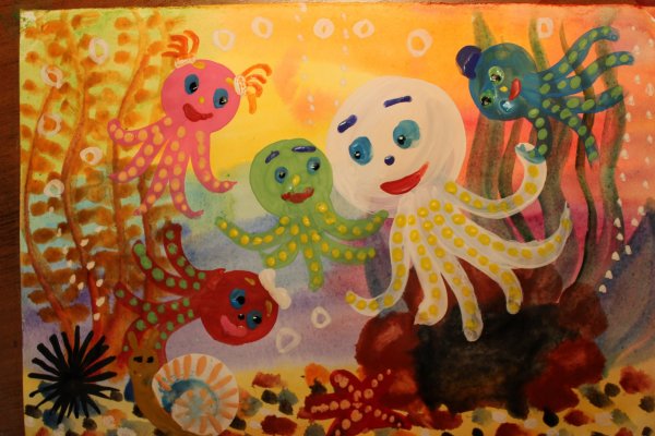 Рисование красками для детей 4-5 лет