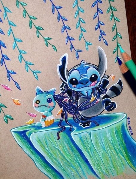 Стич красками