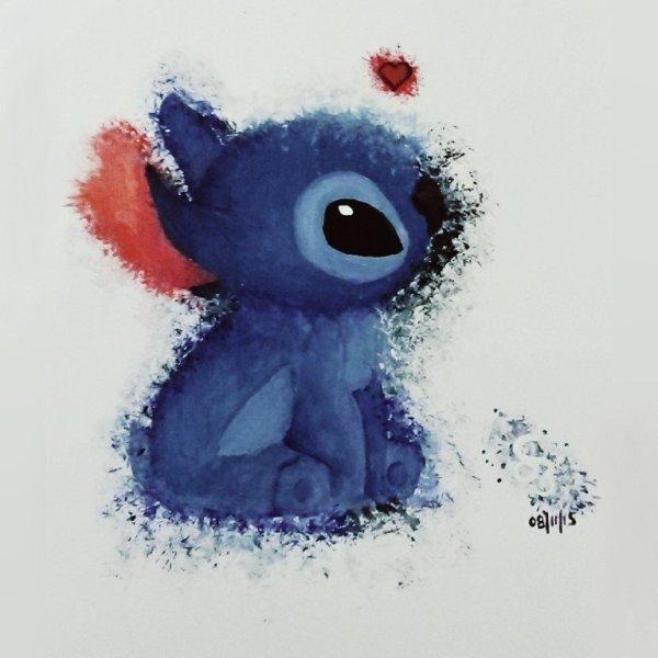 Рисунки фломастерами Стич