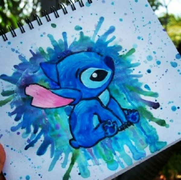 Стич акварелью