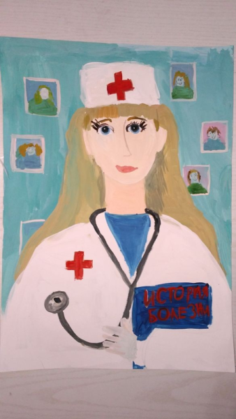 Врач рисунок для детей