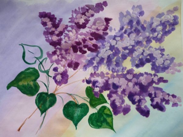 Пуантилизм сирень