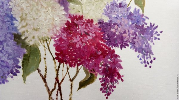 Правополушарное рисование сирень