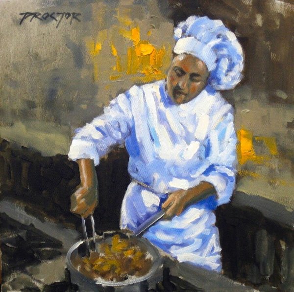 Повар живопись