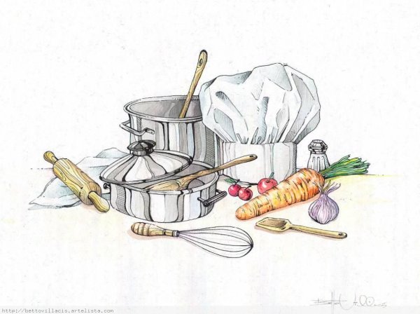 Кухня мультяшная повар