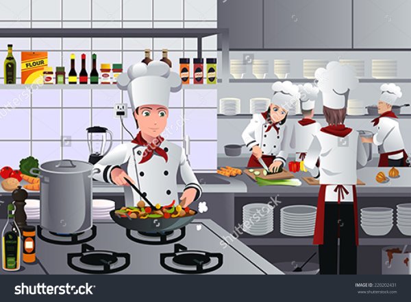 Рисунки поваров прикольные