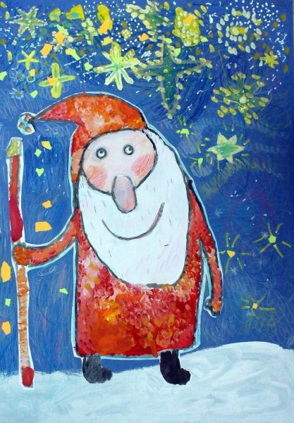 Новогодняя гуашь