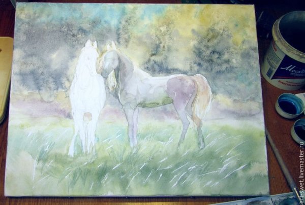 Лессировка лошади