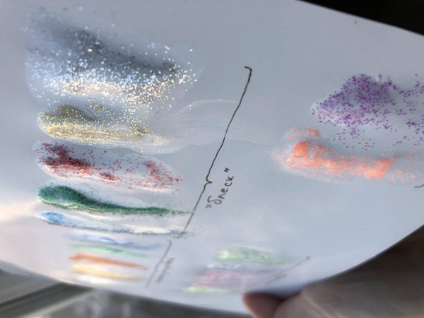 Колер для акриловой краски с блестками