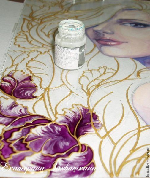 Масляные краски на стекле