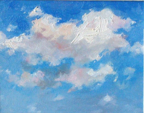 Небо масляными красками