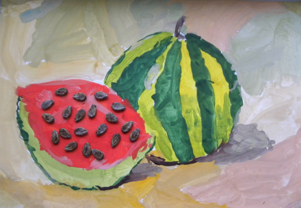 Рисование Арбуз