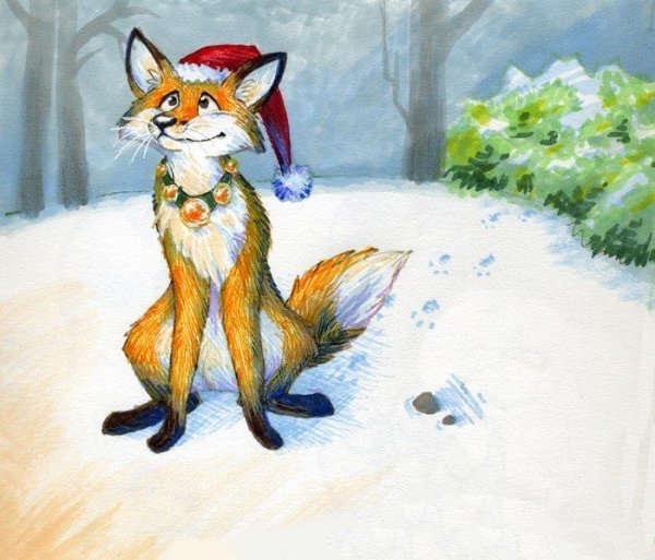 Новогодняя Лисичка