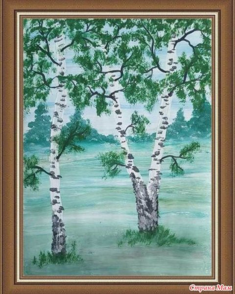 Пейзаж Березовая роща Епишина