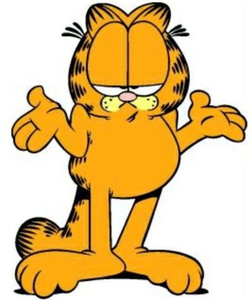 Гарфилд рисунок для срисовки