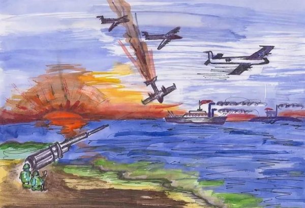 Рисунки на тему война 1941-1945