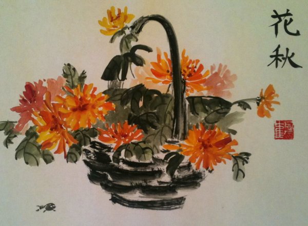 Икебана рисунок