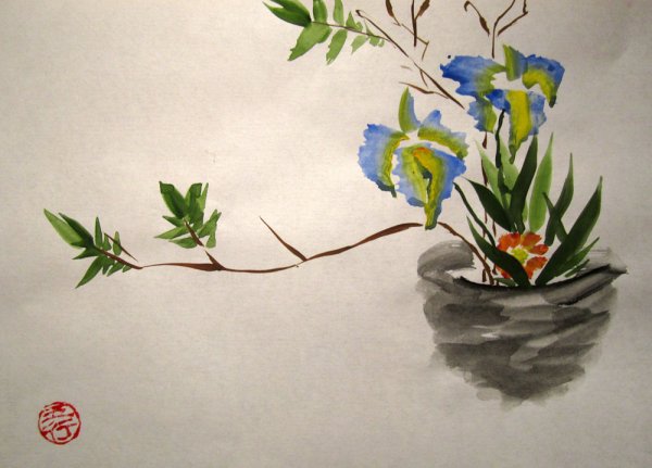 Икебана карандашом