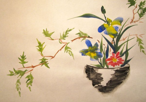 Живопись Икебана