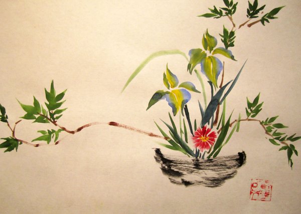 Икебана карандашом