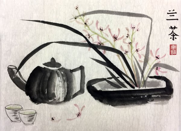 Икебана эскиз цветочной композиции