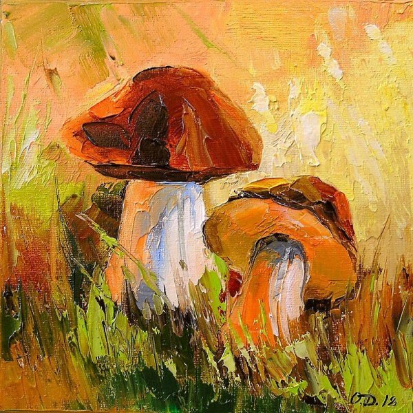 Грибы маслом