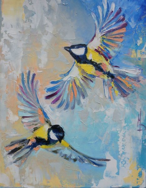 Павел Еськов синички картина