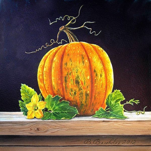 Натюрморт с тыквой Юлия Капустина